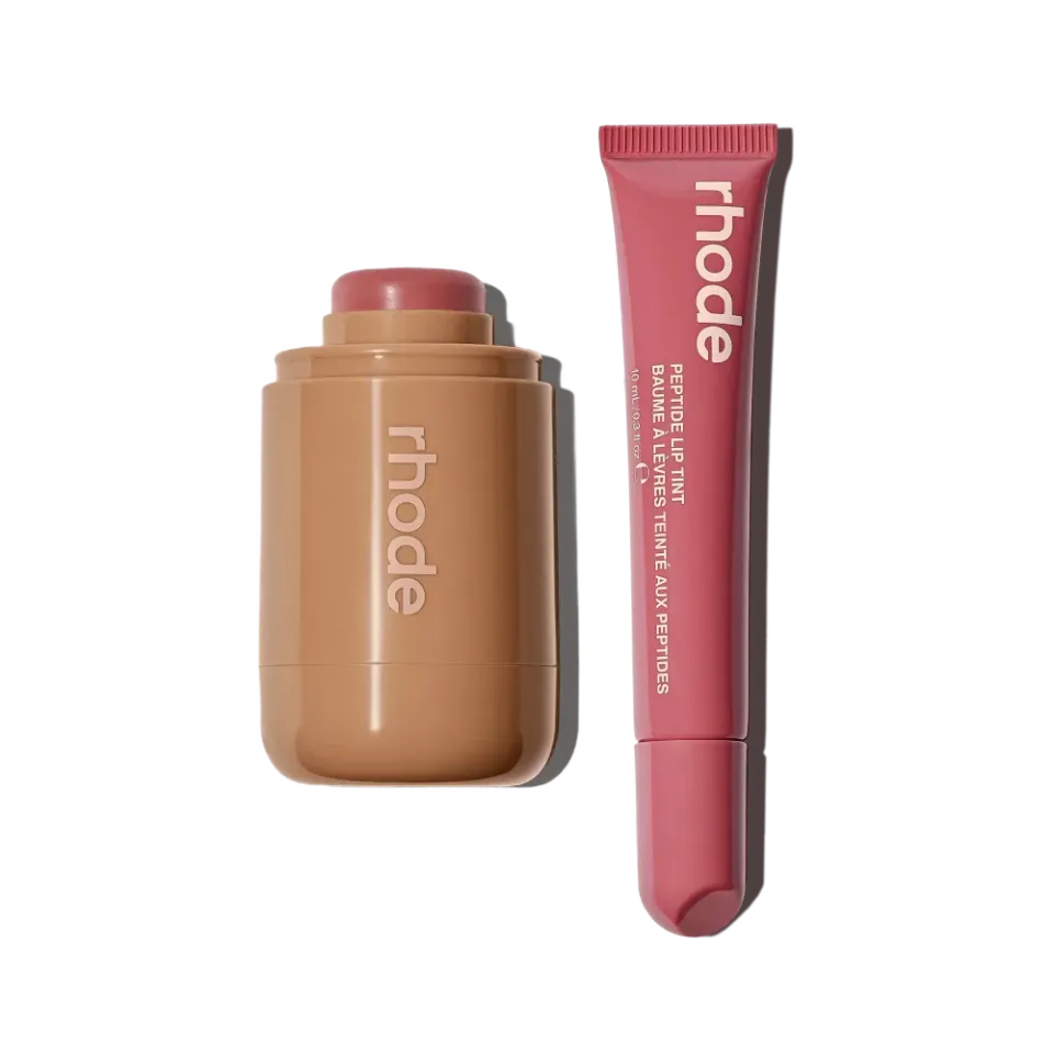 Rhode The Duos coffret Tan Line Salty Tan blush gloss